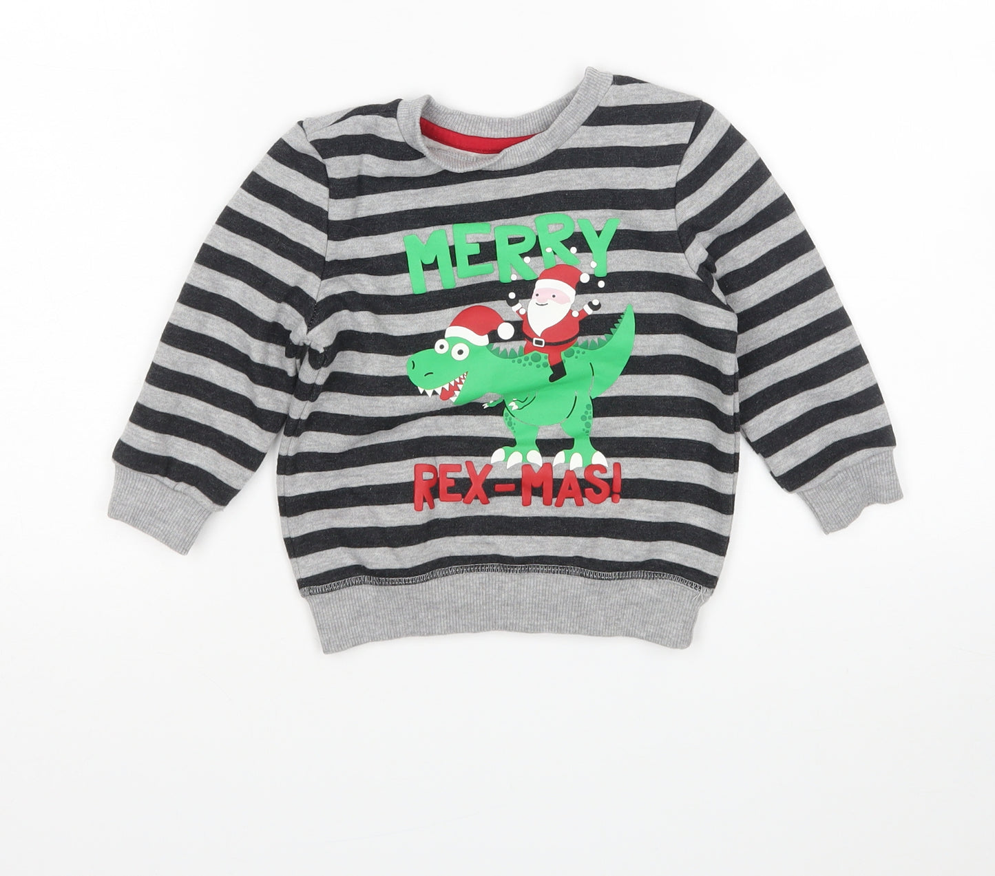 Primark Boys Multicoloured Striped  Pullover Jumper Size 18-24 Months