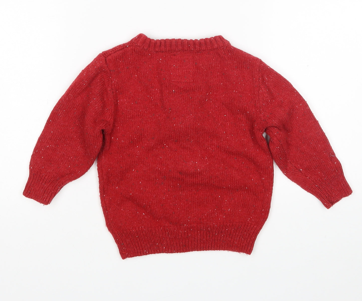 NEXT Boys Red   Pullover Jumper Size 9-12 Months