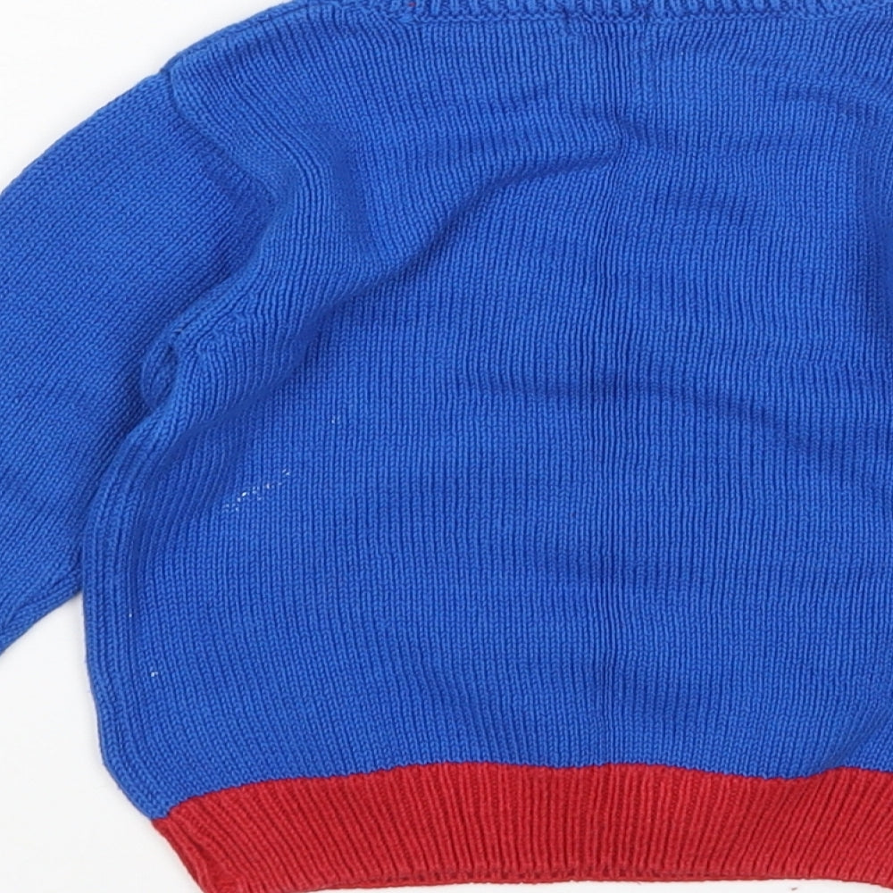 NEXT Boys Blue   Pullover Jumper Size 12-18 Months  - Christmas