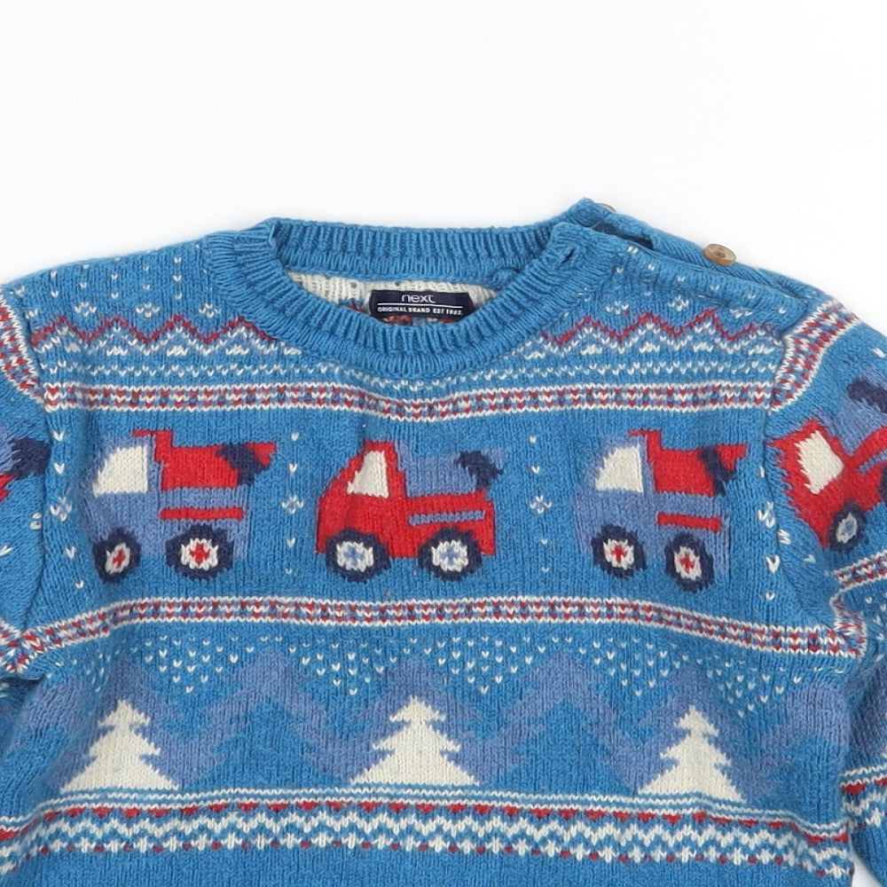 NEXT Boys Blue   Pullover Jumper Size 18-24 Months
