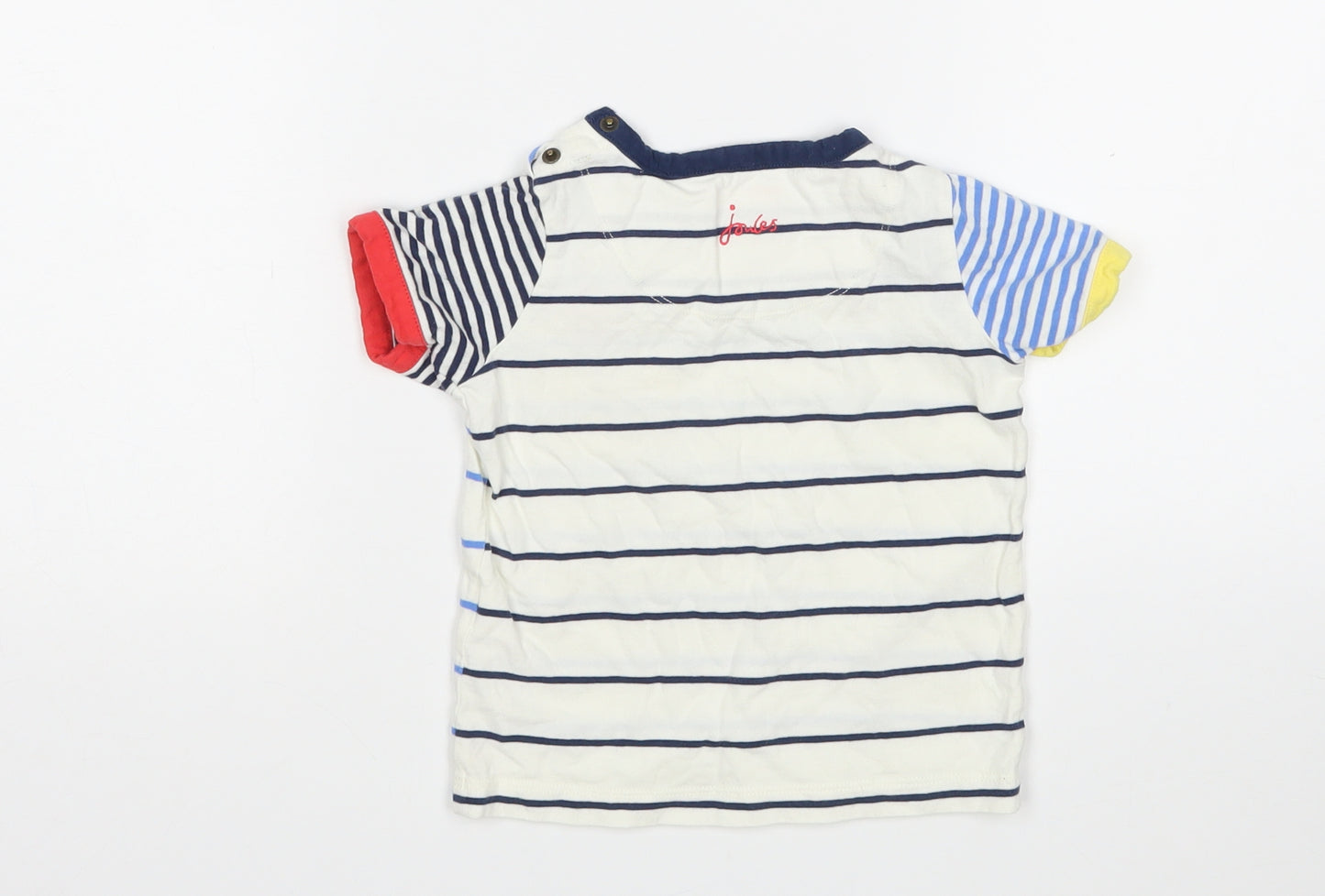 Joules Boys Multicoloured Striped  Basic T-Shirt Size 18-24 Months
