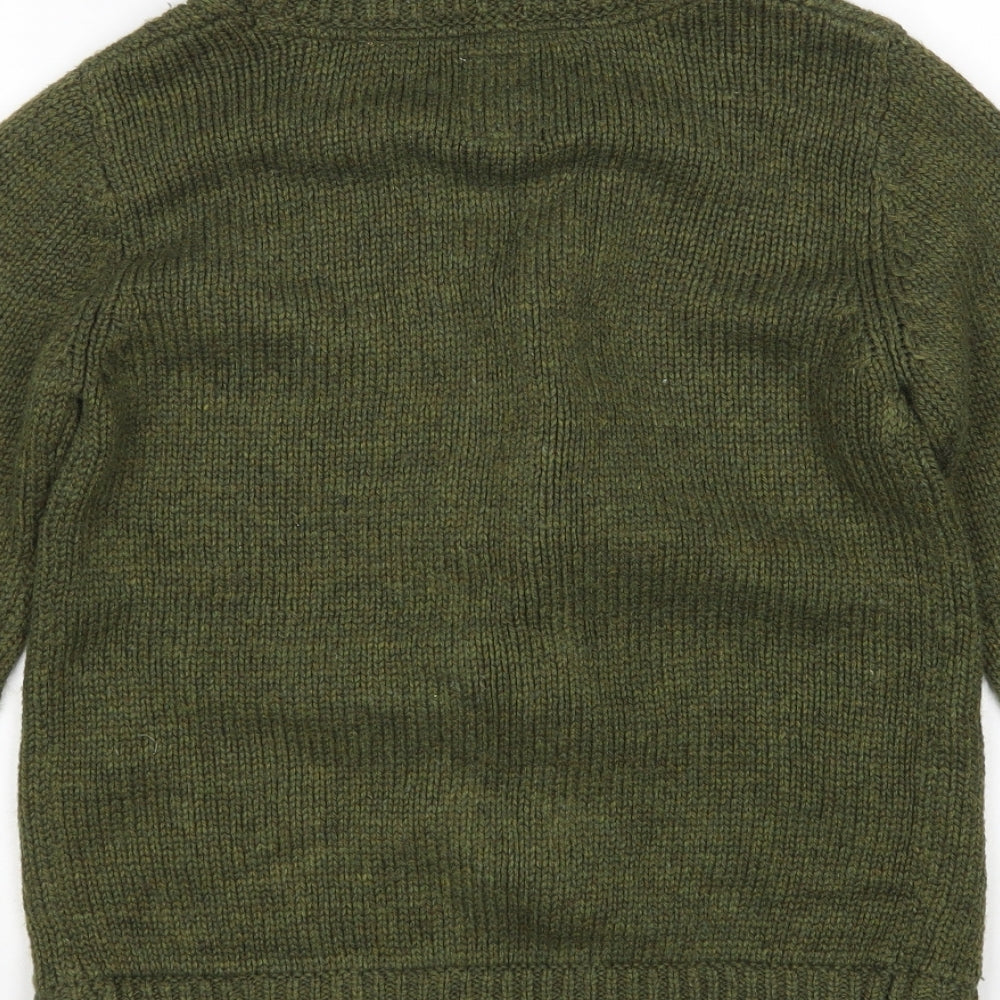 TU Boys Green   Cardigan Jumper Size 8 Years