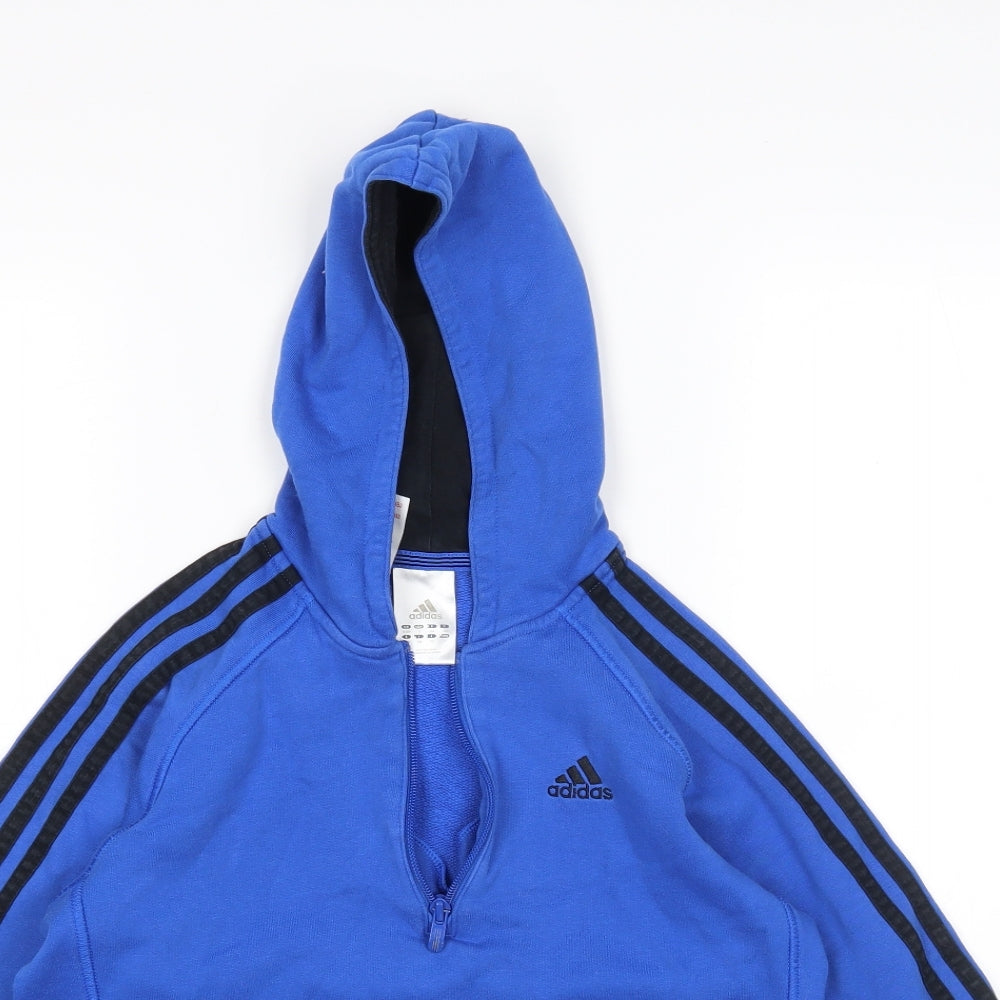 adidas Boys Blue   Pullover Hoodie Size 9-10 Years