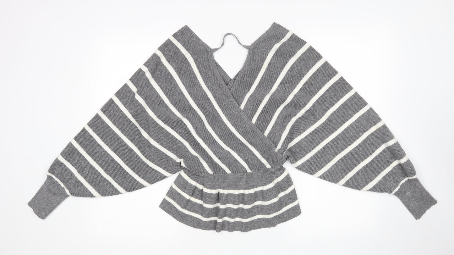 New Look Womens Multicoloured Striped  Pullover Jumper Size S