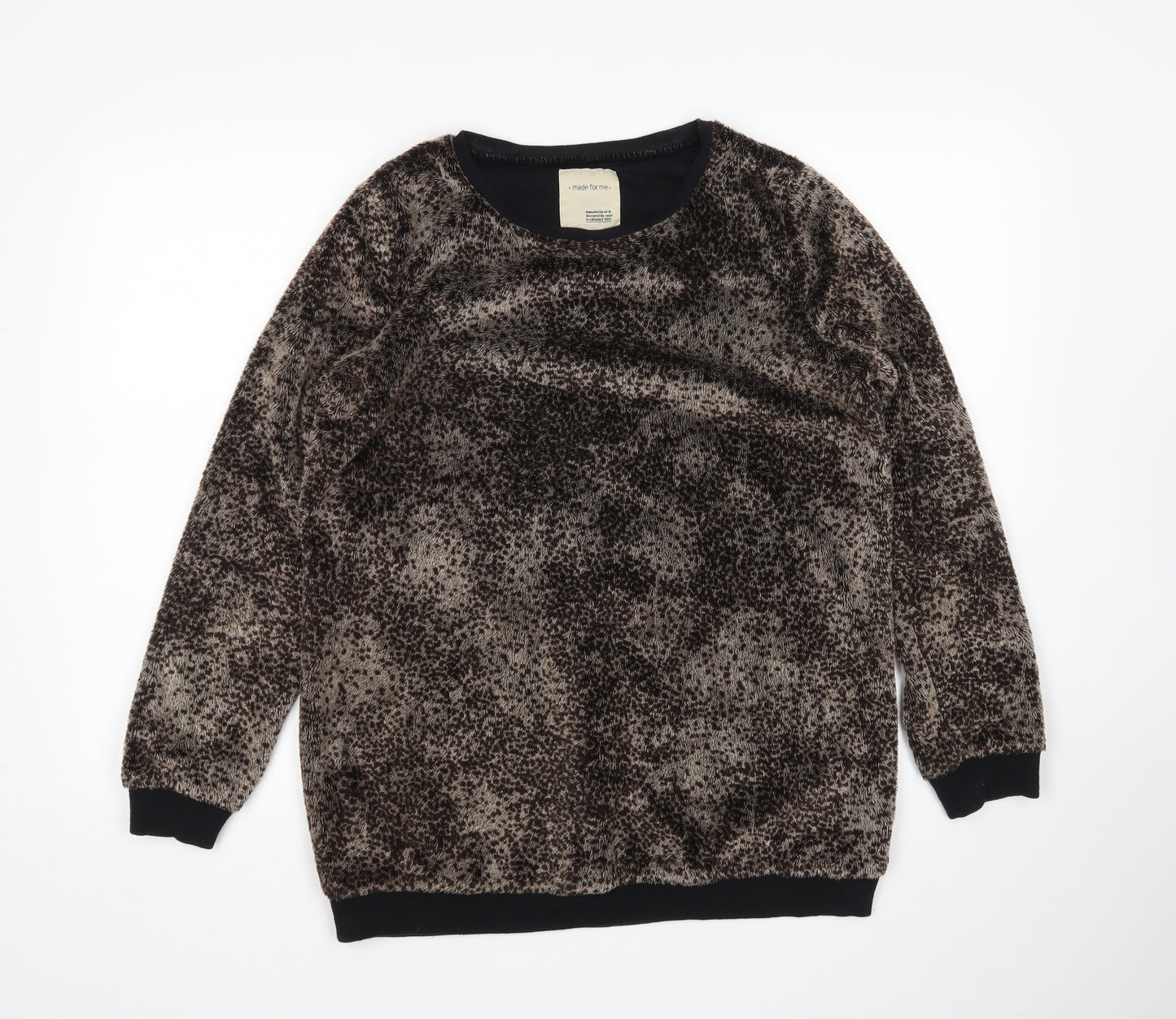 NEXT Womens Brown Animal Print  Pullover Jumper Size 12
