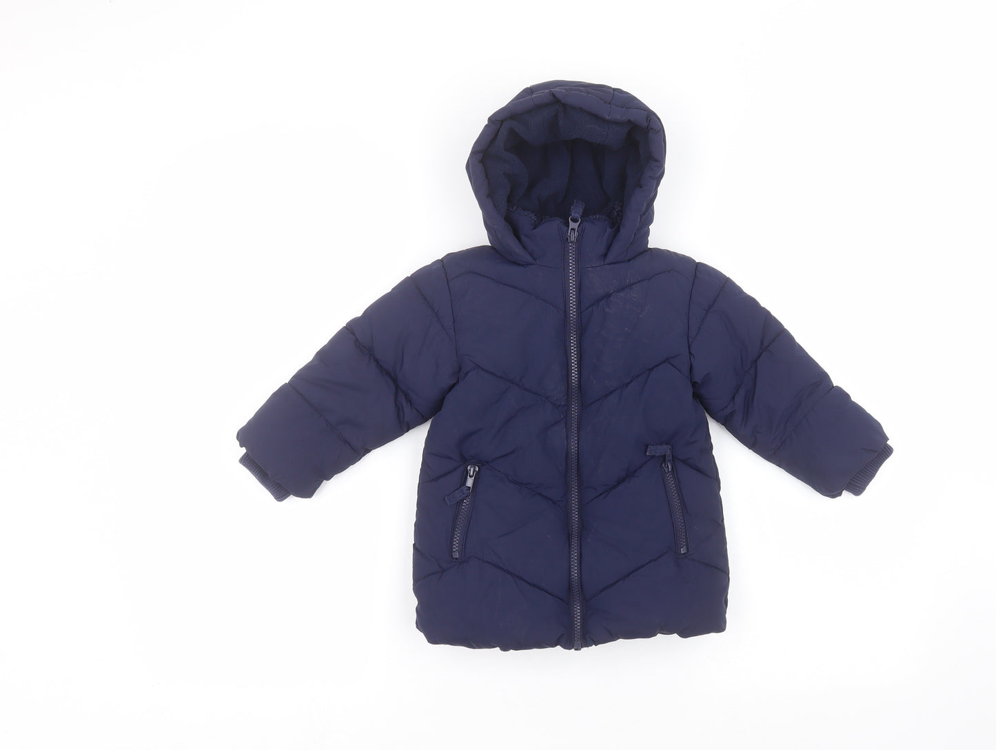 Mini Club Baby Blue   Parka Coat Size 12-18 Months