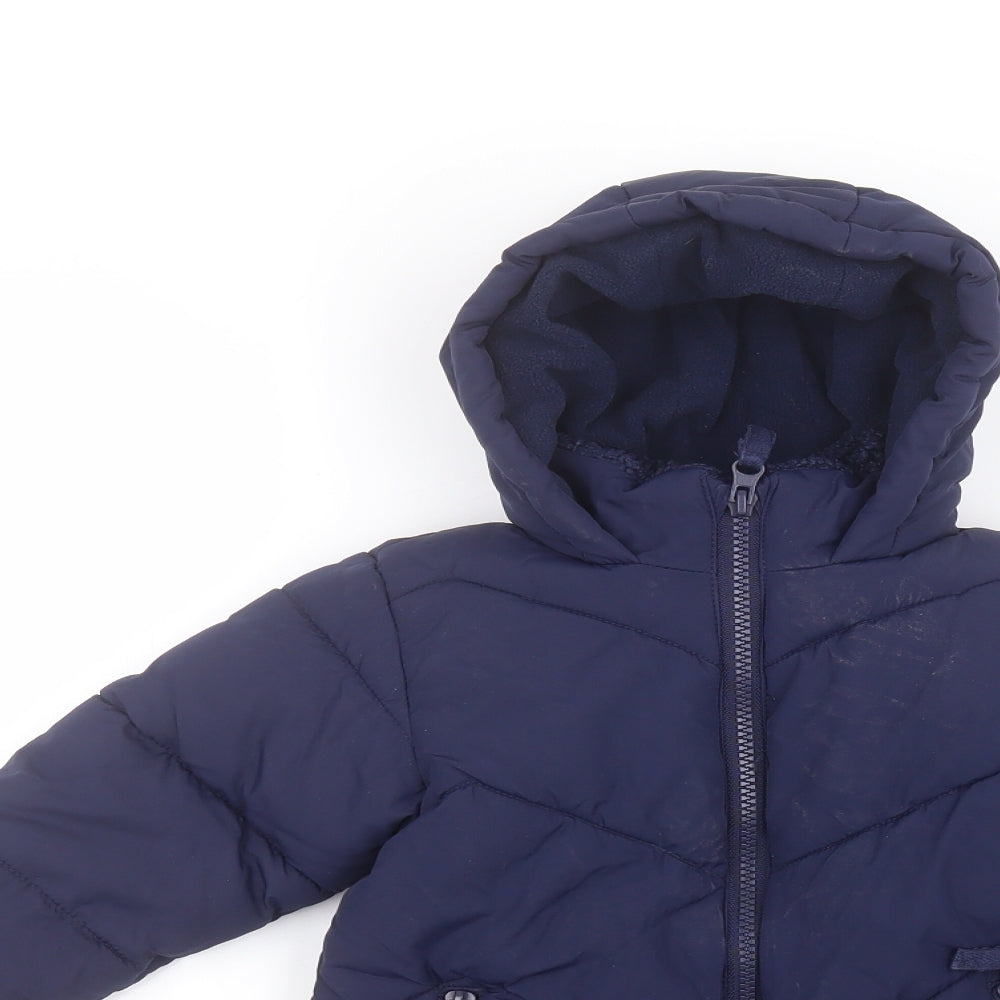 Mini Club Baby Blue   Parka Coat Size 12-18 Months