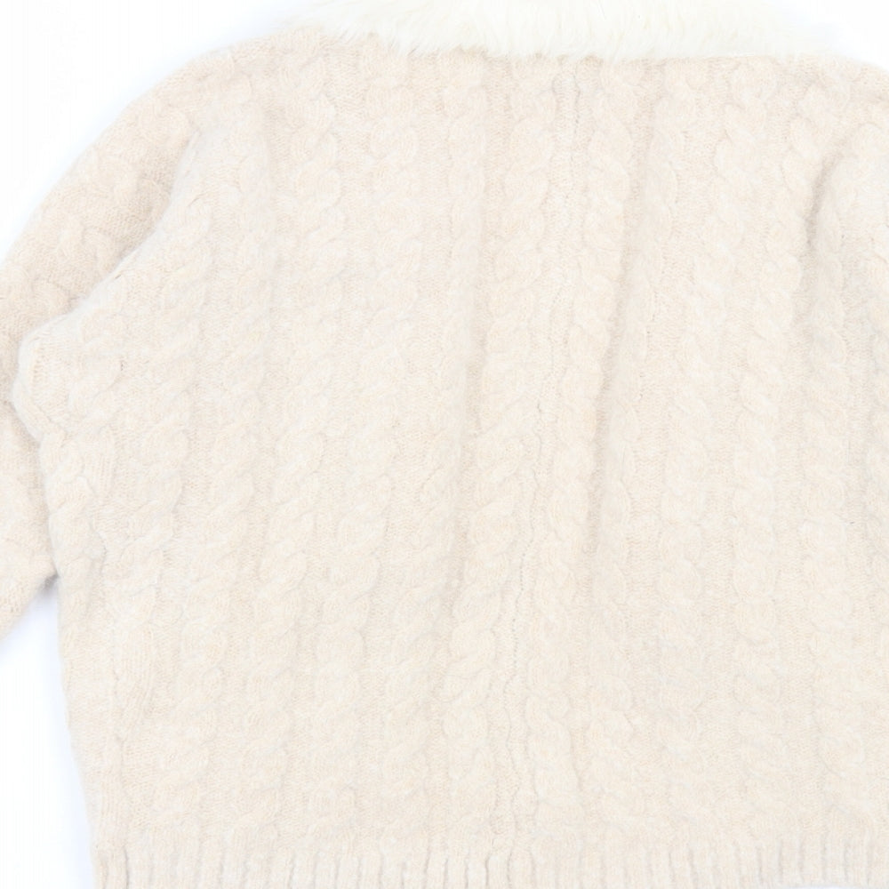 River Island Girls Pink   Cardigan Jumper Size 2-3 Years