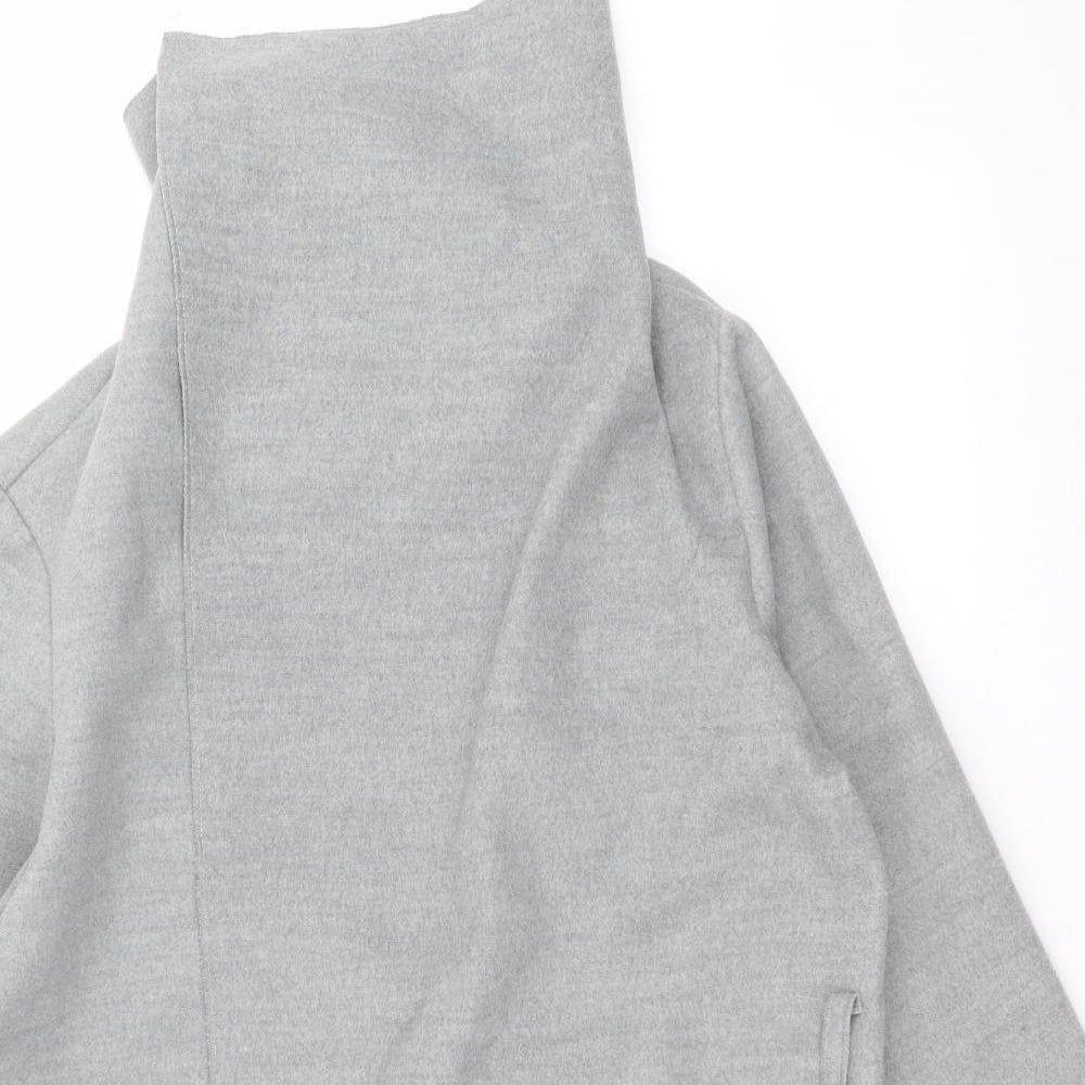 Boohoo Womens Grey   Jacket Coatigan Size 16