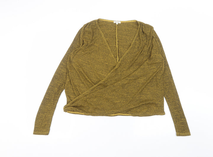 River Island Womens Yellow   Basic T-Shirt Size 12