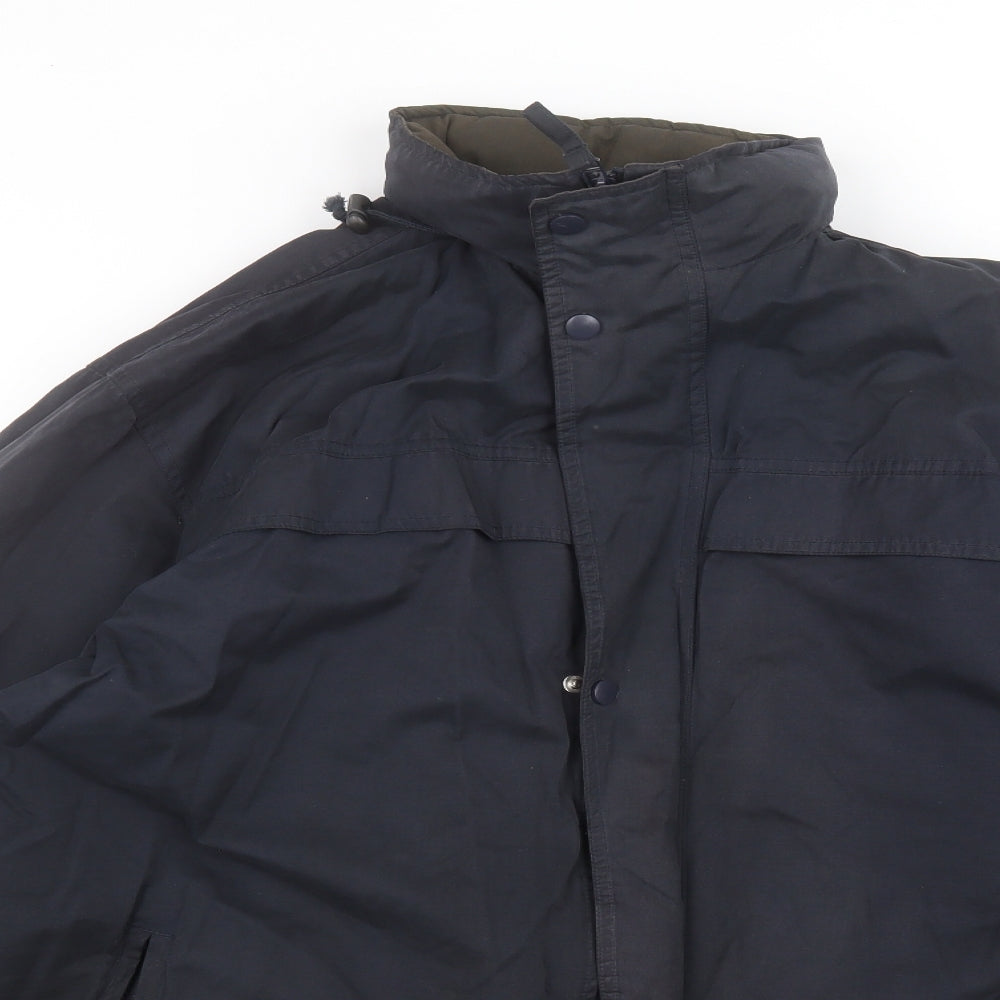 ARMANDO Mens Blue   Pea Coat Coat Size L