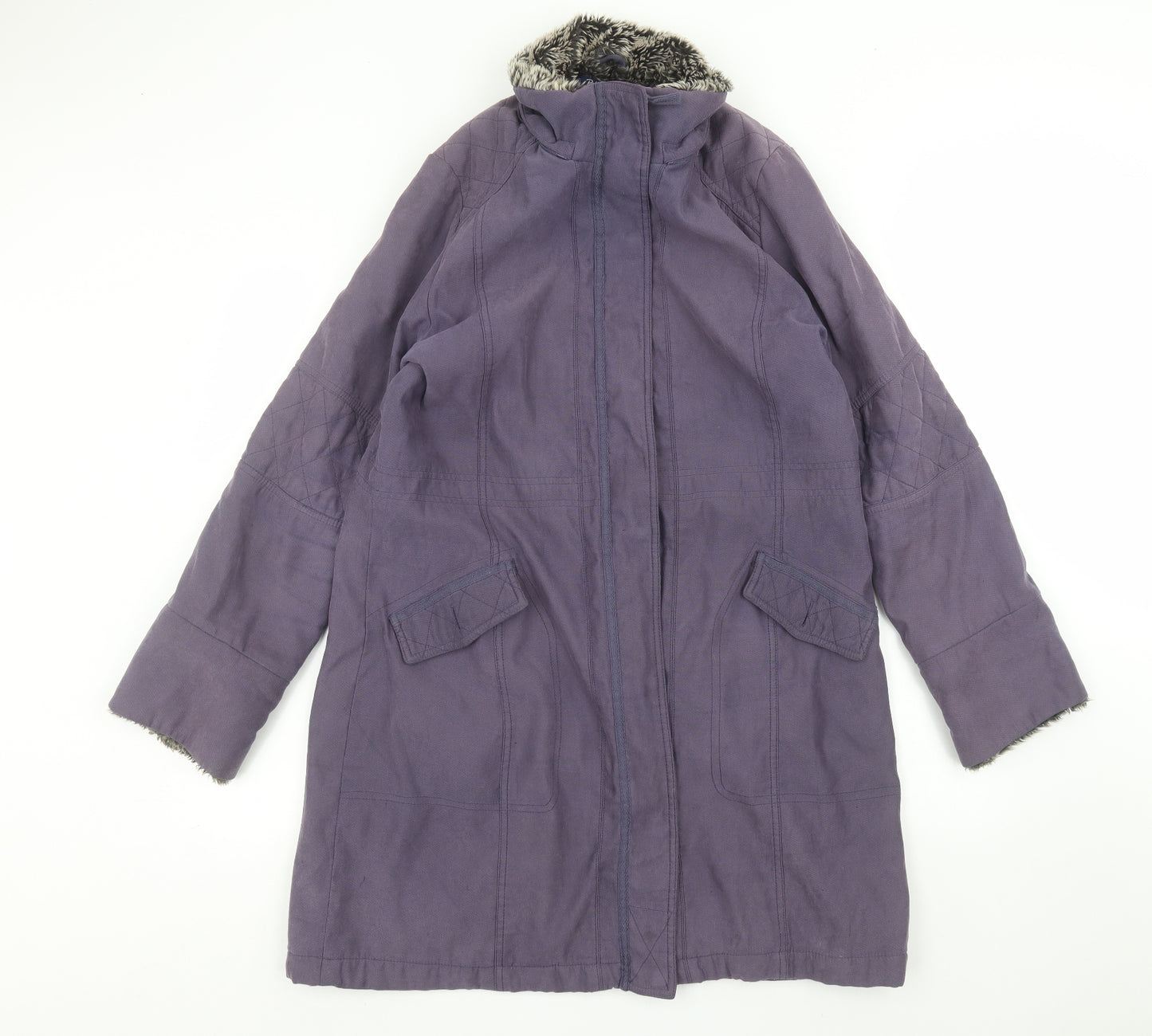 Peter Storm Womens Purple   Overcoat Coat Size 16