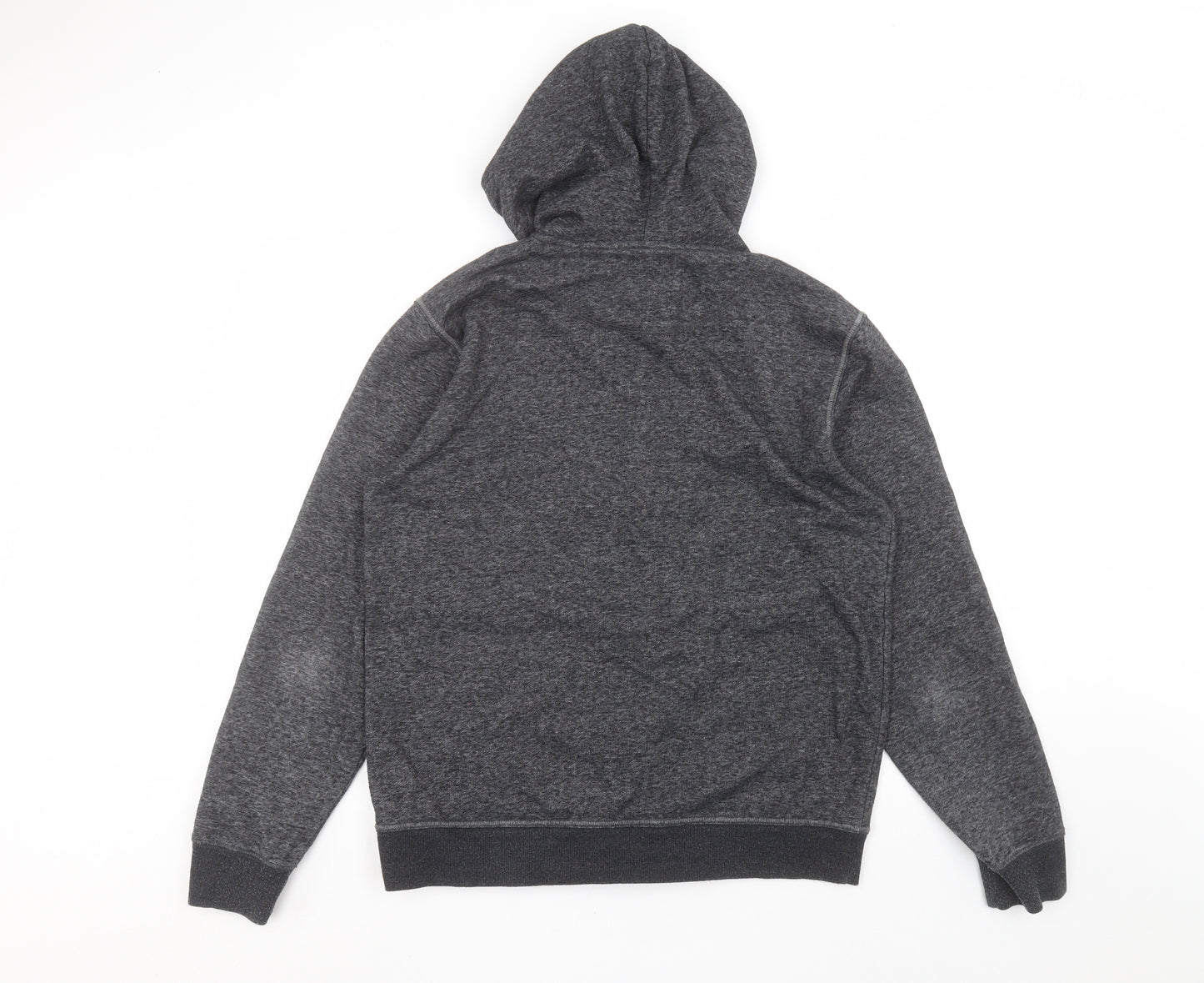 George Mens Black   Full Zip Hoodie Size M