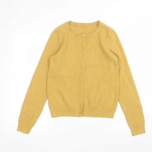 NEXT Womens Yellow   Cardigan Jumper Size 10