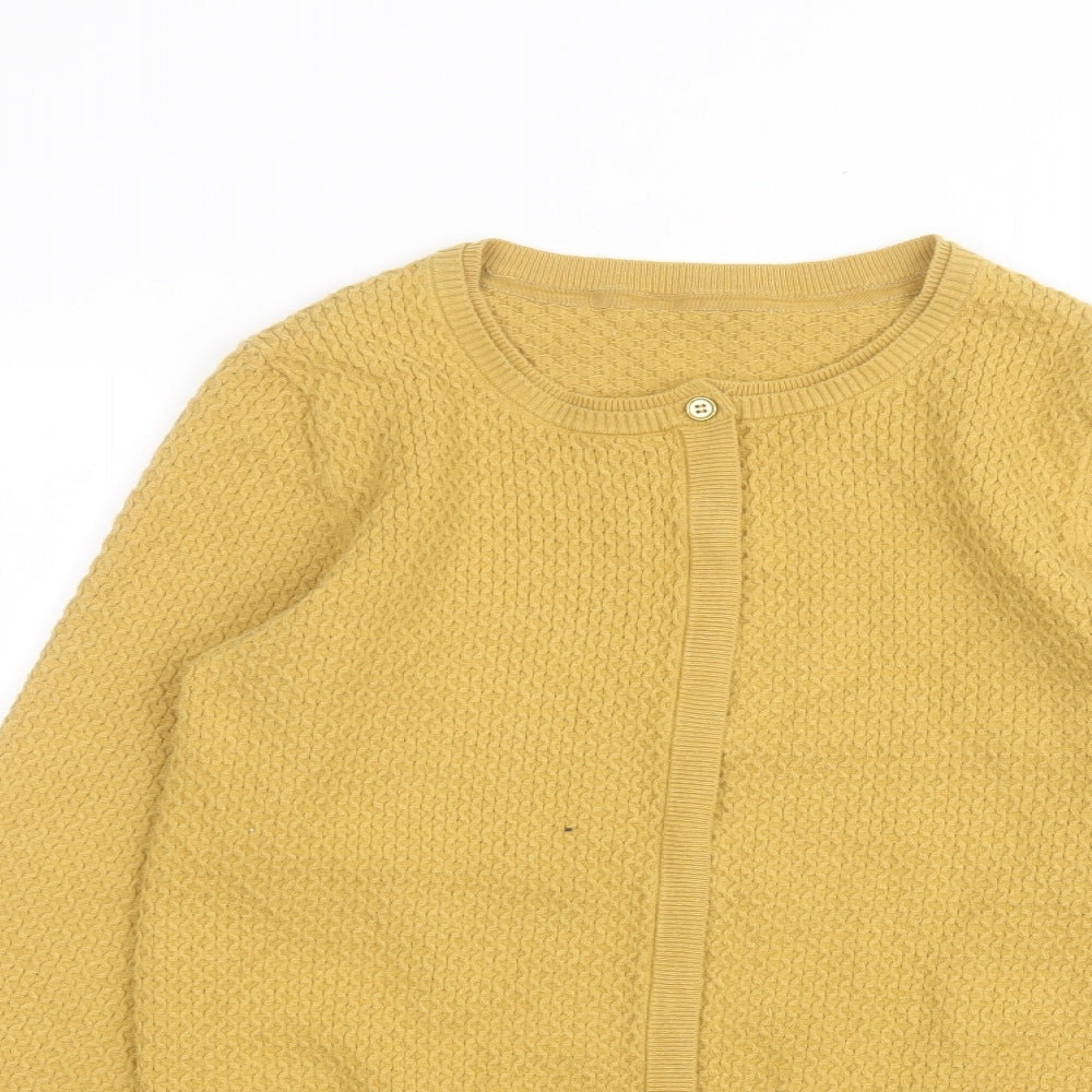 NEXT Womens Yellow   Cardigan Jumper Size 10