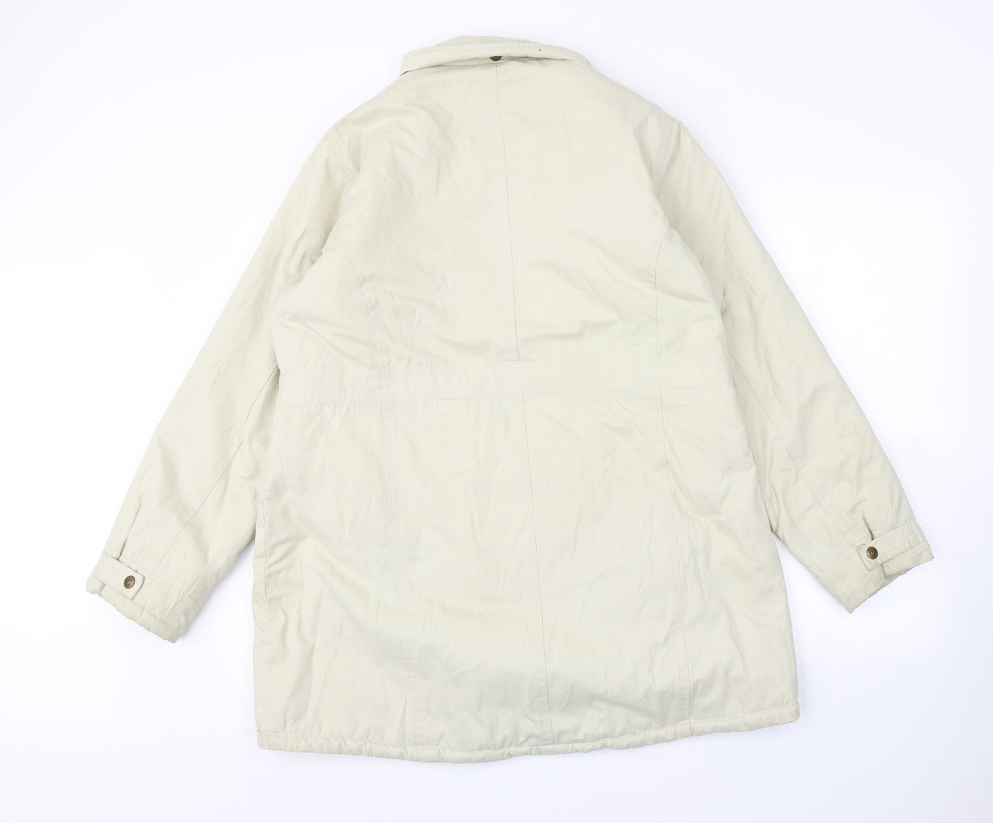 NEXT Womens Beige   Overcoat Coat Size 18