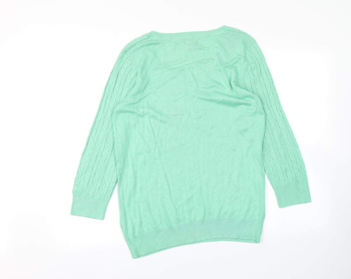 H&M Womens Green   Pullover Jumper Size L