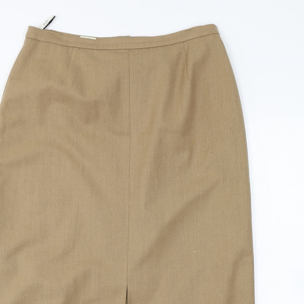 Viyella Womens Brown   A-Line Skirt Size 14