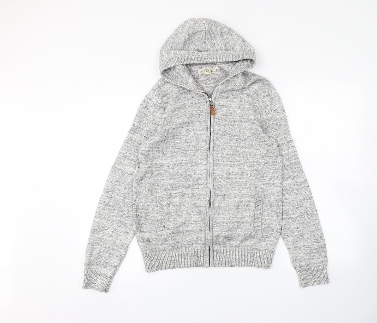 H&M Girls Grey   Full Zip Hoodie Size 12-13 Years