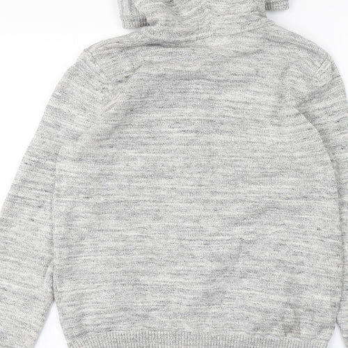 H&M Girls Grey   Full Zip Hoodie Size 12-13 Years
