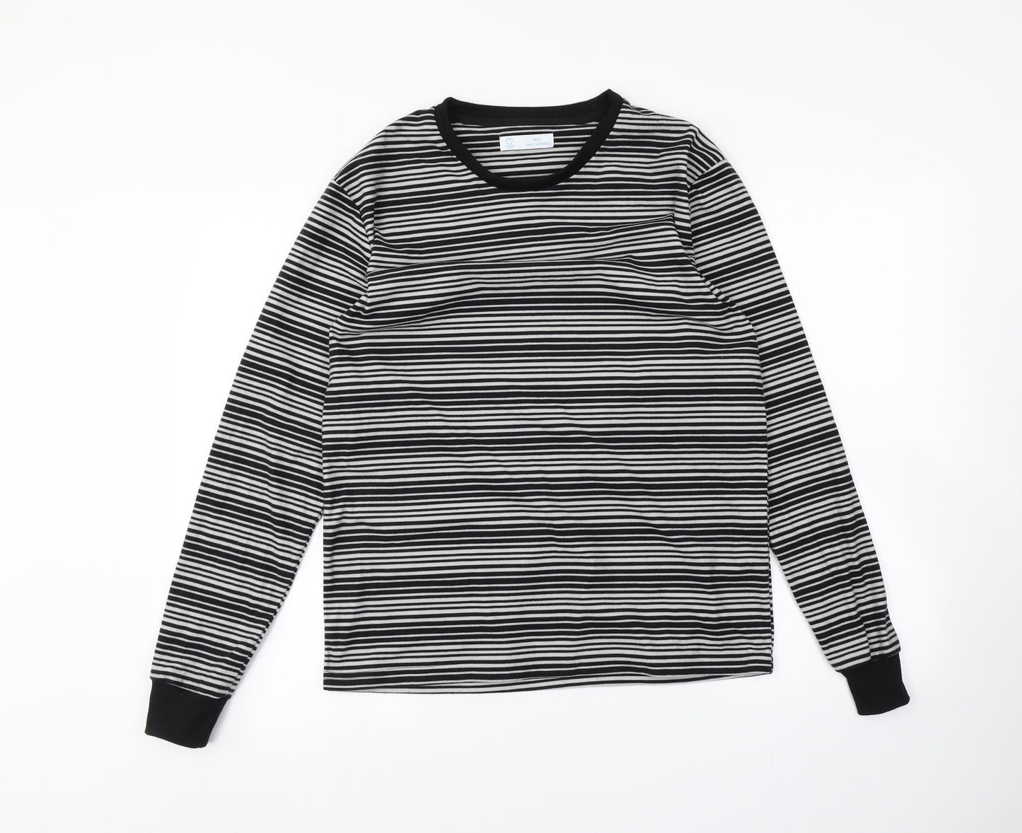 Primark Womens White Striped  Pullover Jumper Size S