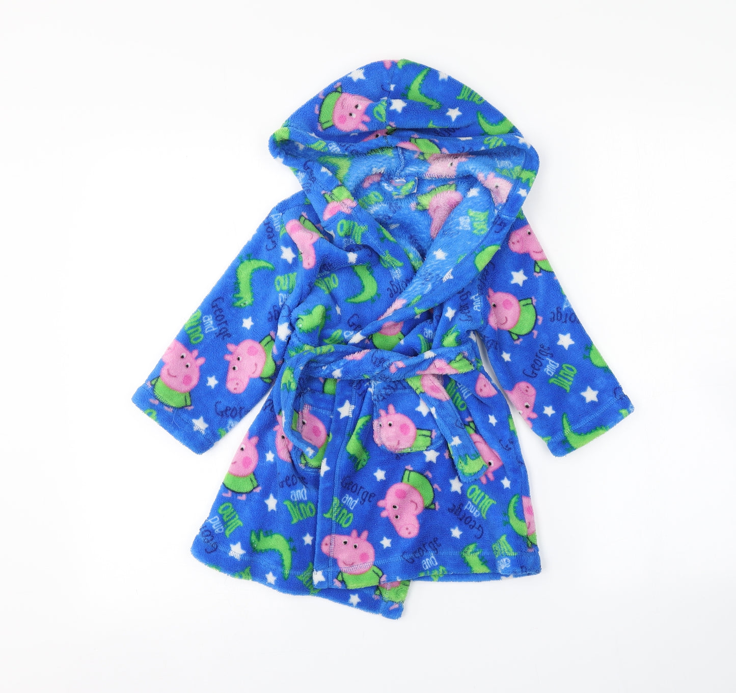 Nutmeg Baby Blue Solid  Babydoll Robe Size 18-24 Months