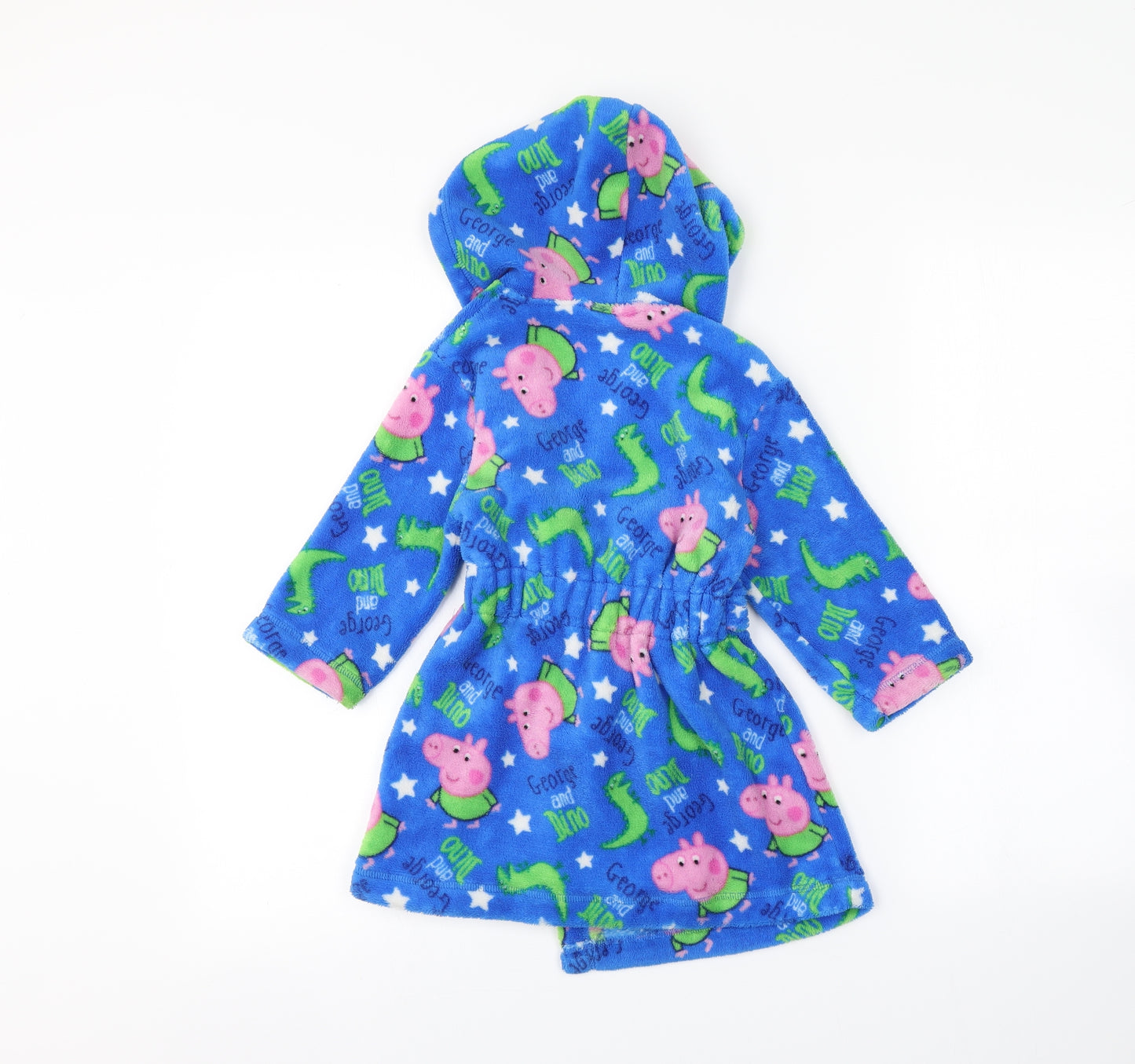 Nutmeg Baby Blue Solid  Babydoll Robe Size 18-24 Months