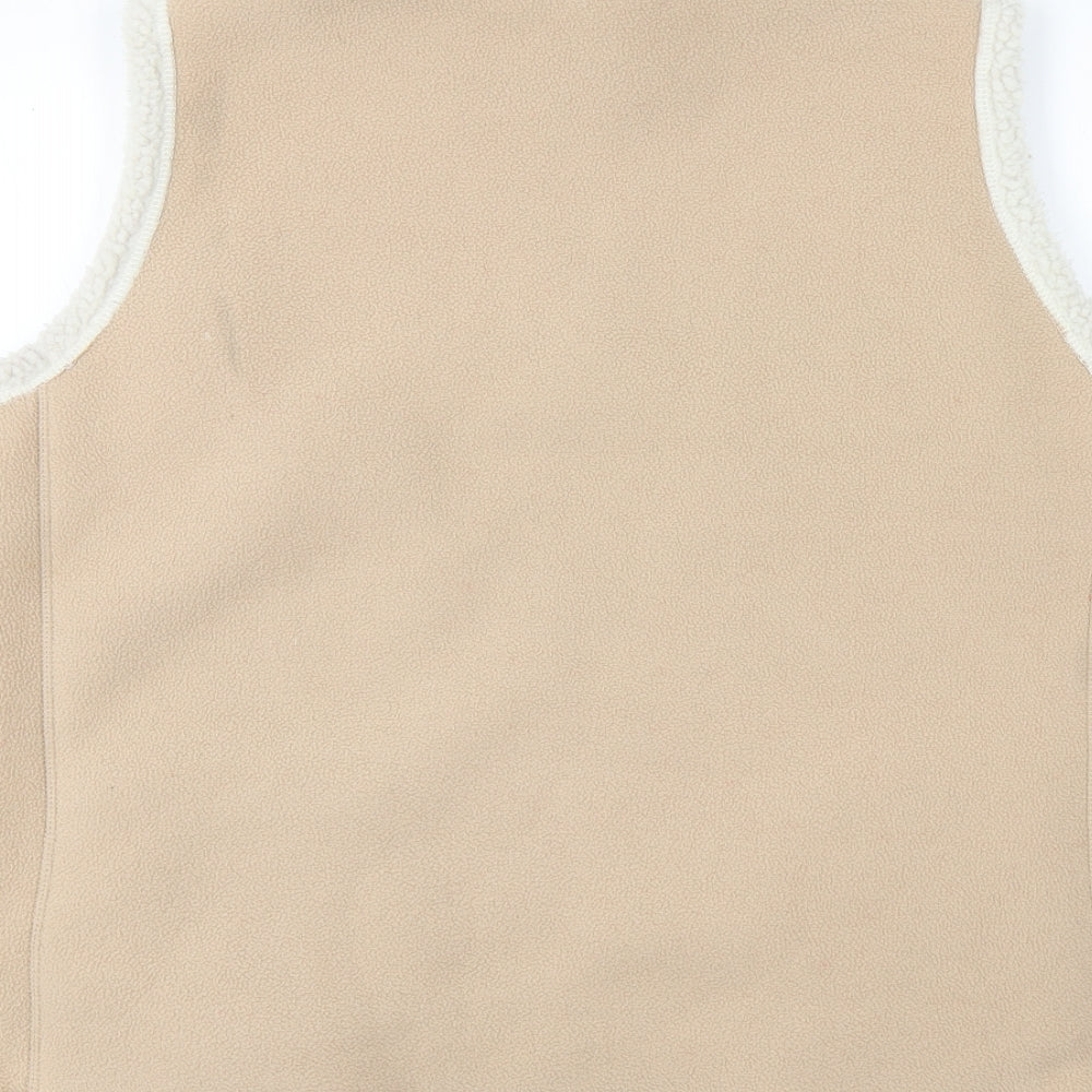 EWM Womens Beige   Full Zip Jumper Size L