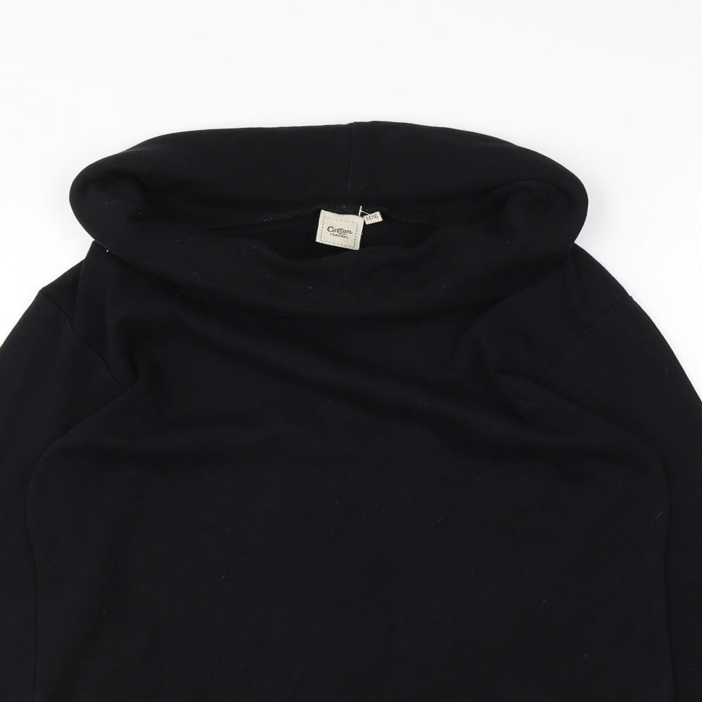Cotton Traders Womens Black   Basic T-Shirt Size 14