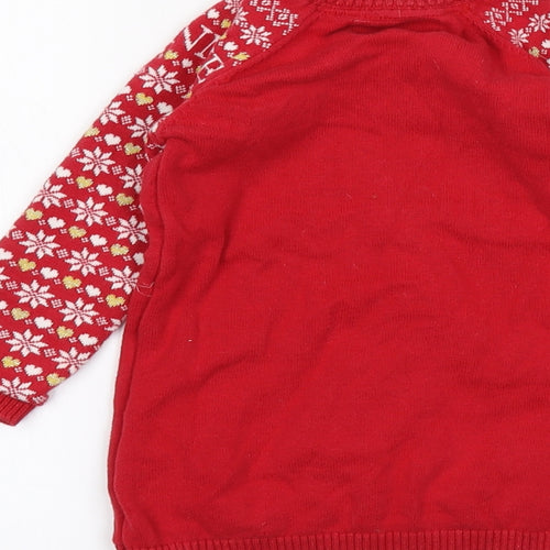 Primark Baby Red   Pullover Jumper Size 18-24 Months  - Disney