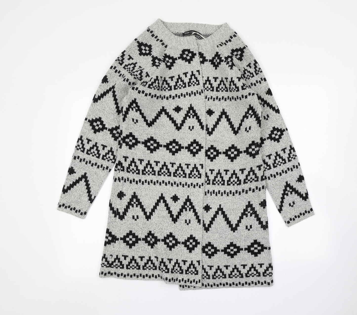 heart and soul Womens Grey   Cardigan Jumper Size 12