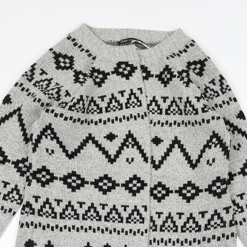 heart and soul Womens Grey   Cardigan Jumper Size 12