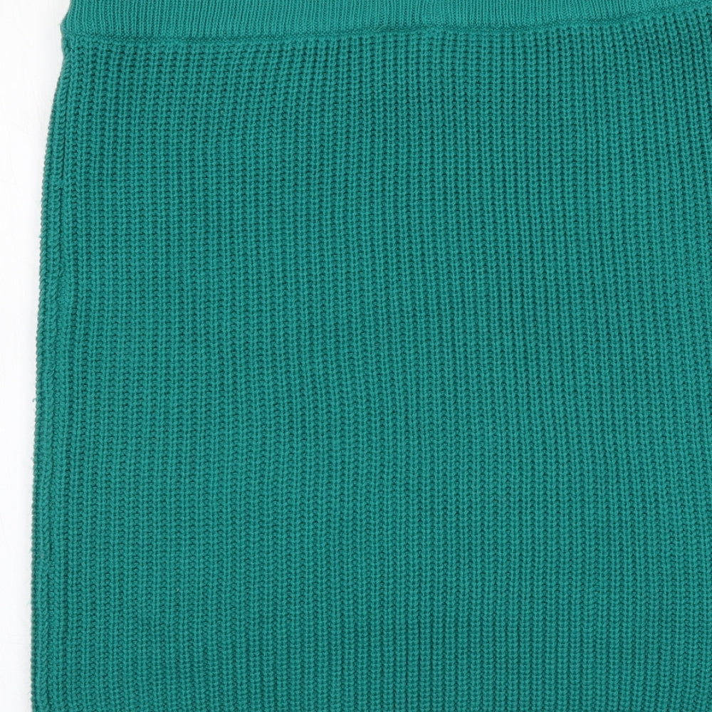 Classic Woman Womens Green   A-Line Skirt Size 14