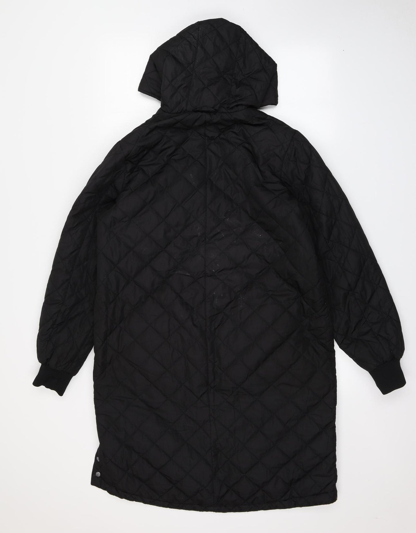 concepts Womens Black   Parka Coat Size M