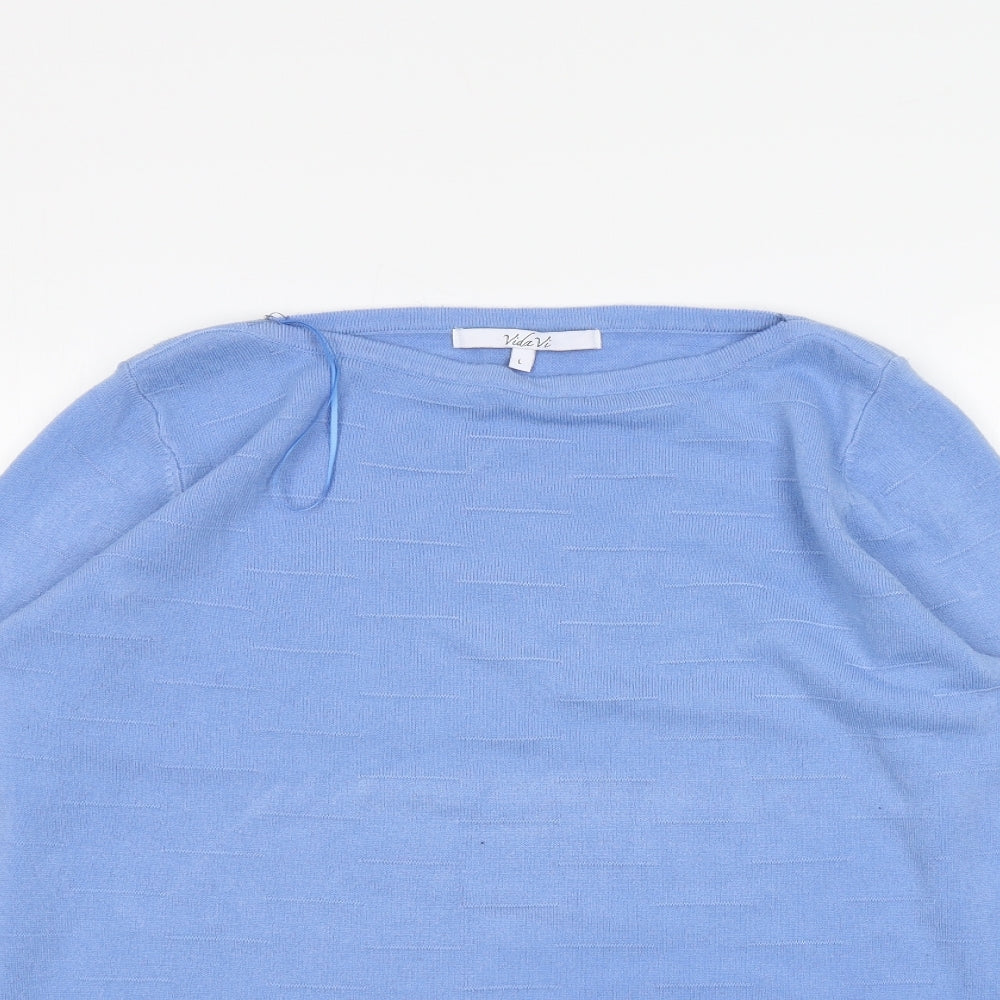 vidavi Womens Blue   Basic T-Shirt Size L