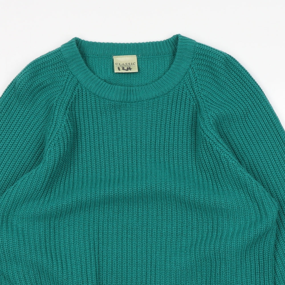 Classic Womens Green   Pullover Jumper Size 14