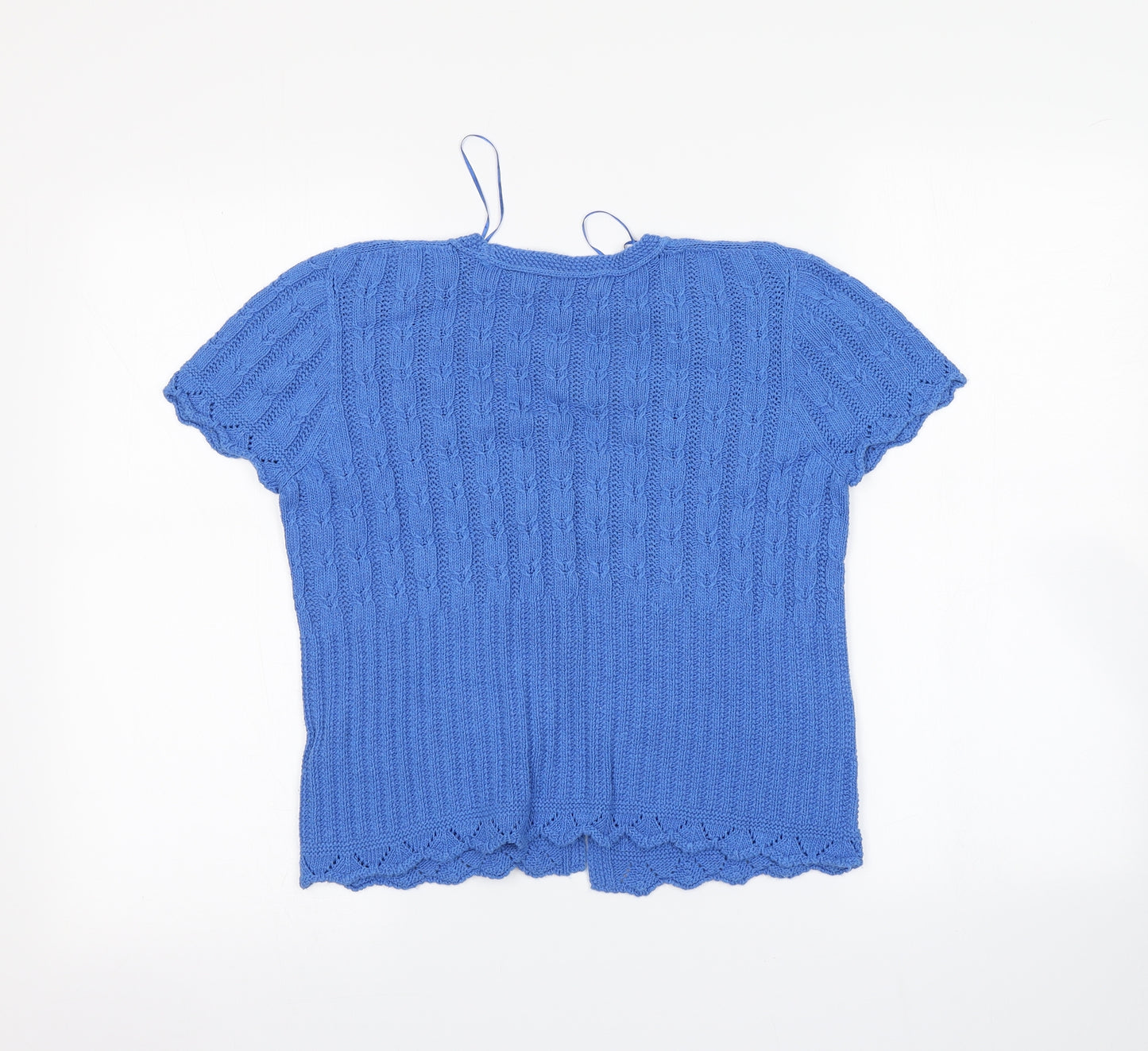 M&Co Womens Blue   Cardigan Jumper Size M