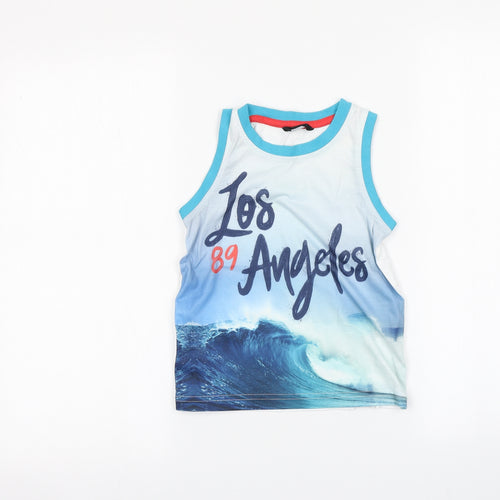 George Girls White   Basic Tank Size 4-5 Years