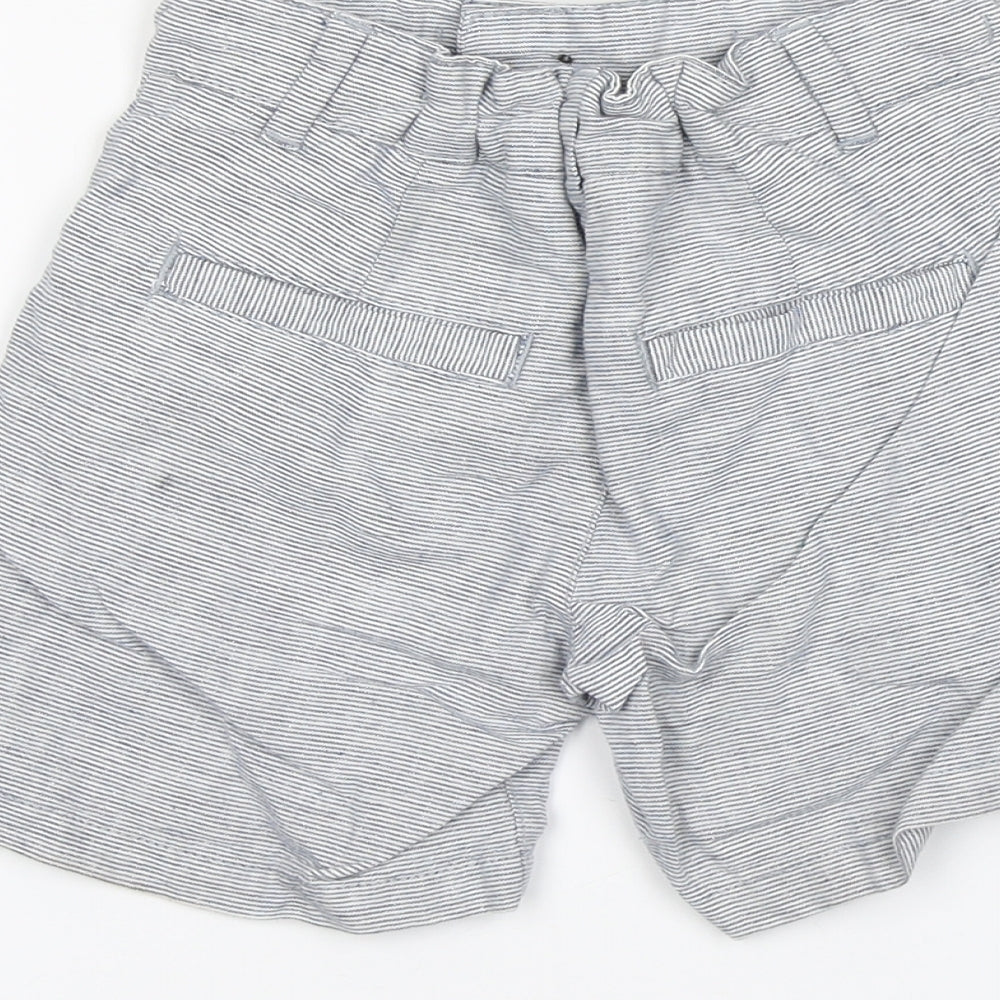 George Boys White Striped  Bermuda Shorts Size 6-7 Years