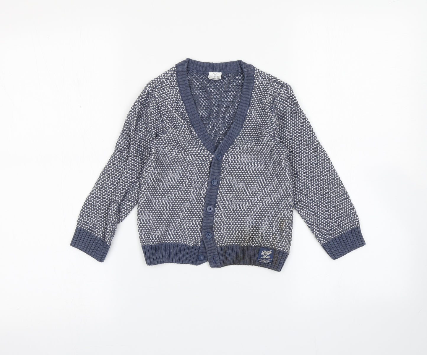 F&F Girls Blue   Cardigan Jumper Size 3-4 Years