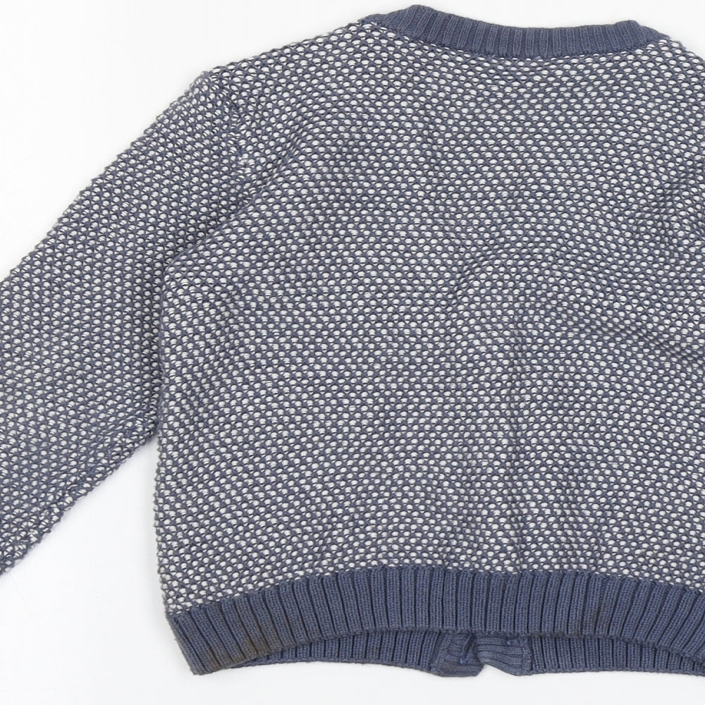 F&F Girls Blue   Cardigan Jumper Size 3-4 Years