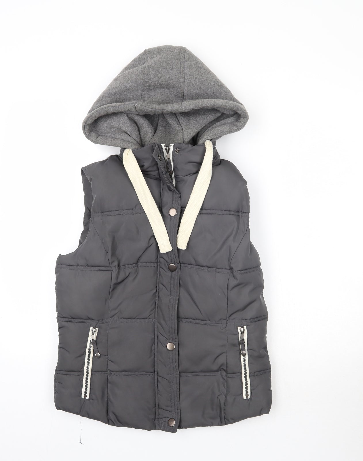 Internacionale Womens Grey   Gilet Jacket Size 10