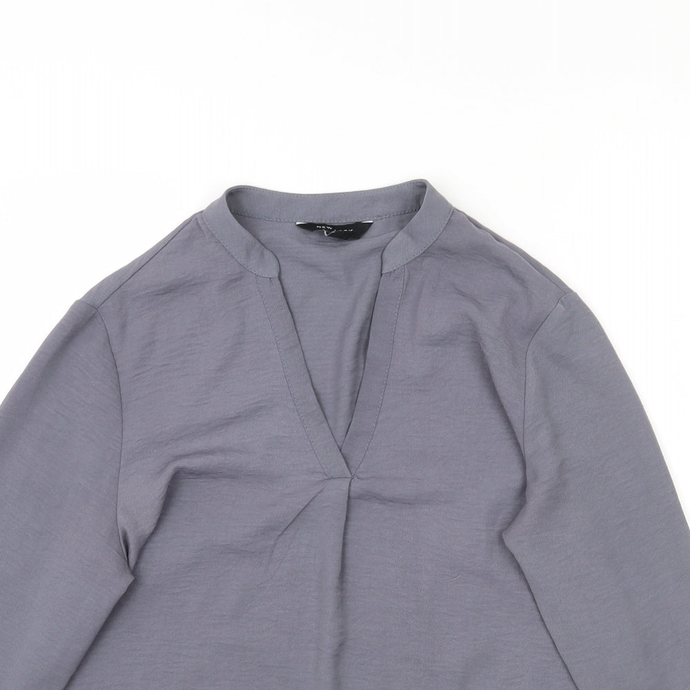 New Look Womens Grey   Basic Blouse Size 14