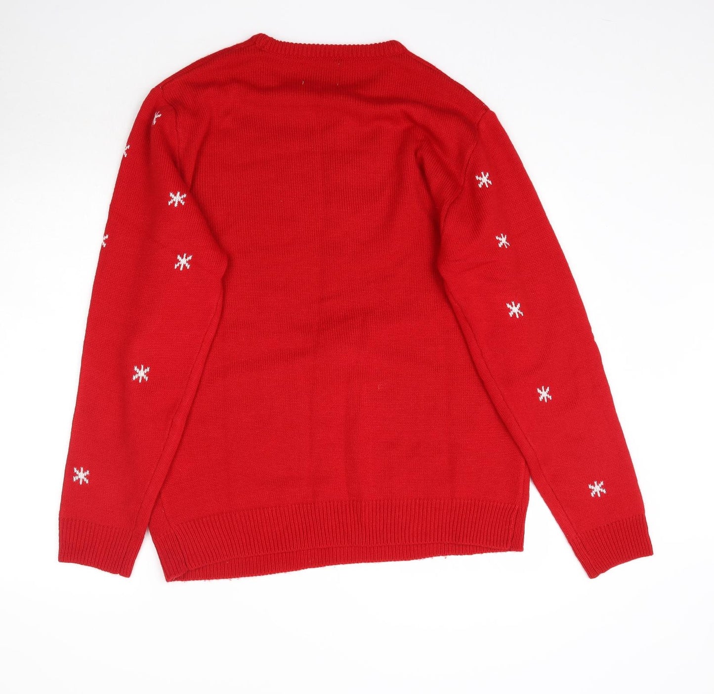 Primark Mens Red   Pullover Jumper Size XL  - Christmas Rudolph Reindeer