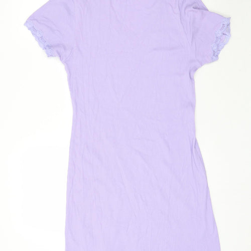 M&Co Womens Purple Striped  Mini  Size S