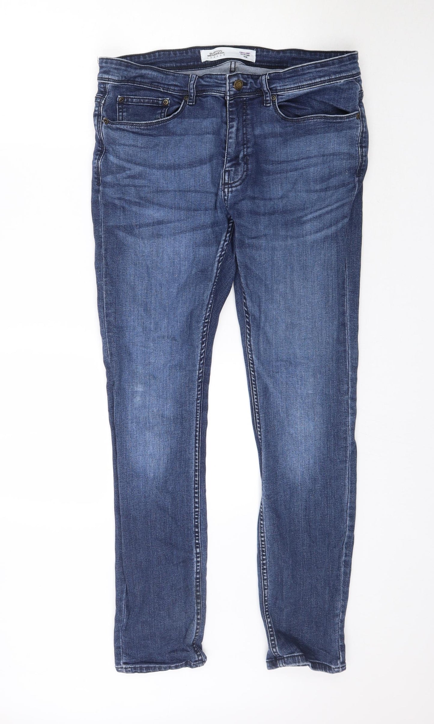 Burton Mens Blue  Denim Straight Jeans Size 34 L31 in