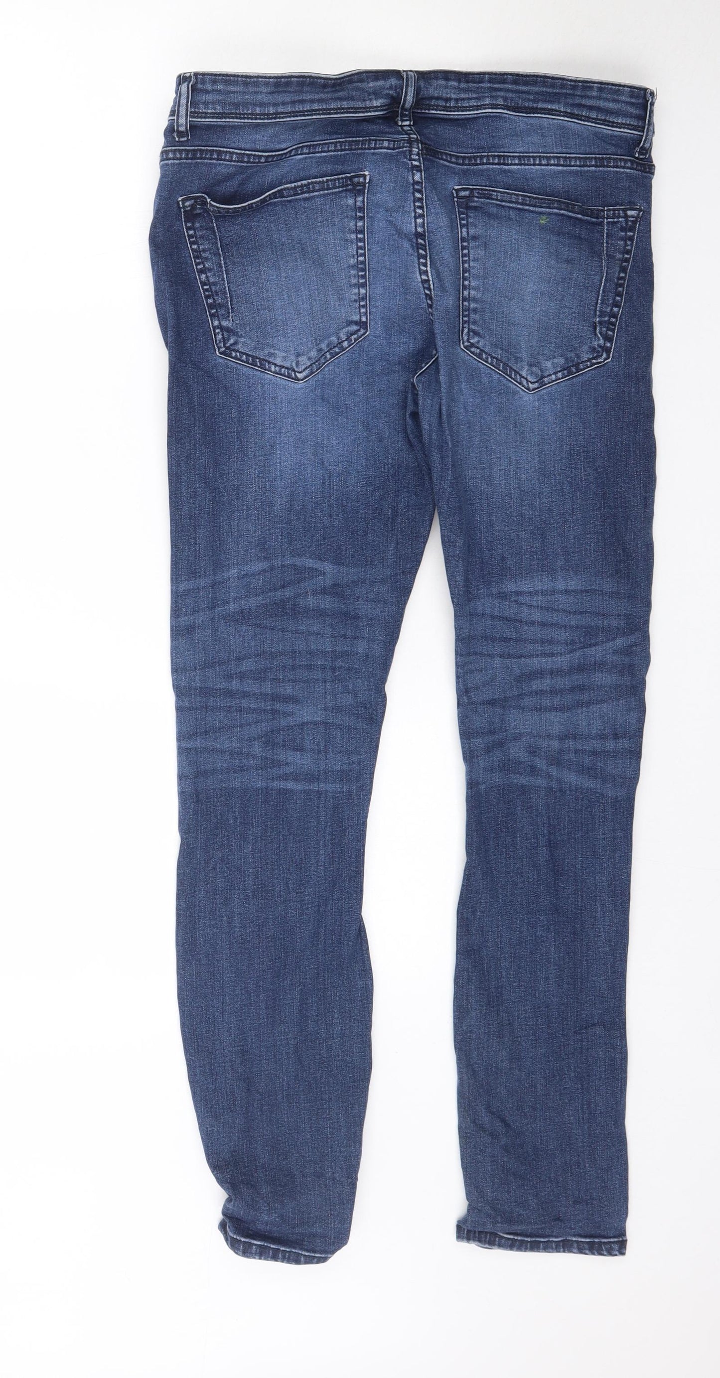 Burton Mens Blue  Denim Straight Jeans Size 34 L31 in