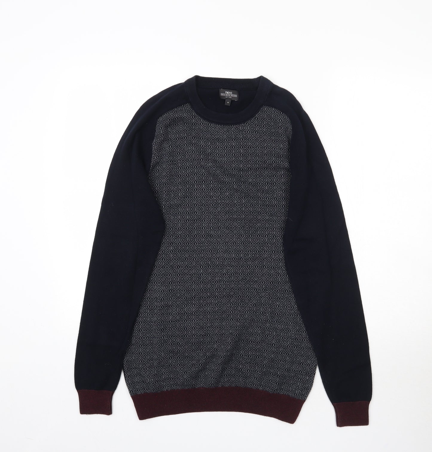 NEXT Mens Blue  Knit Pullover Jumper Size M