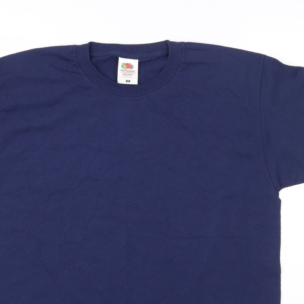 Fruit of the Loom Mens Blue    T-Shirt Size M