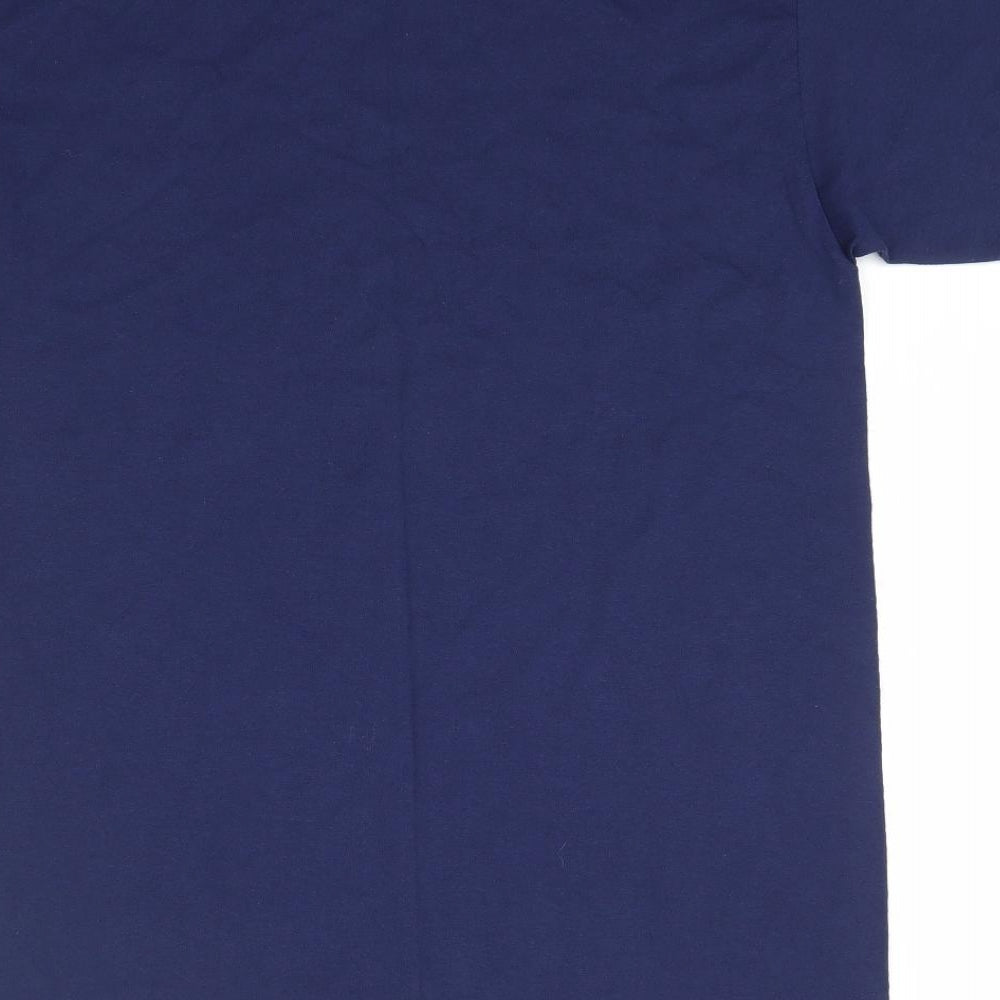 Fruit of the Loom Mens Blue    T-Shirt Size M